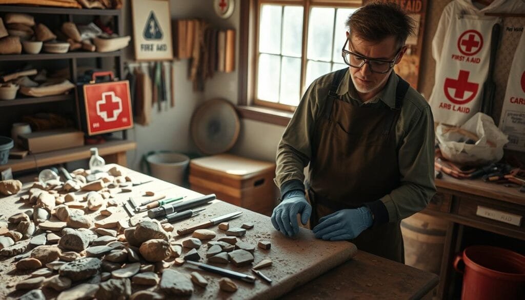 Flint Tool Making Safety Flint Tool Making Safety