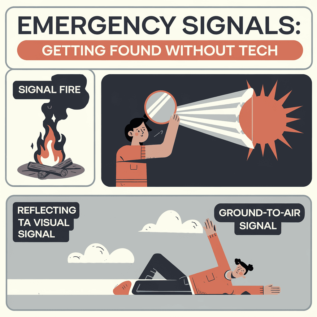 Navigating Without Technology: Essential Guide 2 Emergency Signals: Getting Found Without Tech